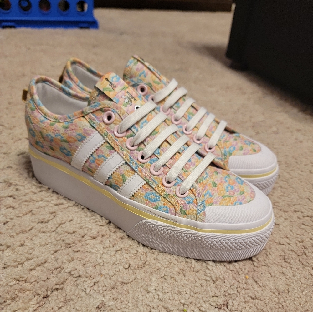 Adidas Flower platform sneakers